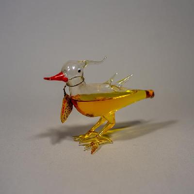 Bols. Crème de mandarines. Licorera de vidrio soplado a manera de ave.