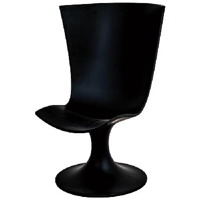 Joel Escalona. Silla Santos de acrílico laqueado color negro (P/U)