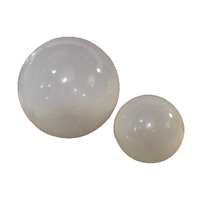 Set de esferas de vidrio soplado opalino