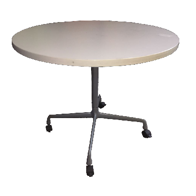 Charles y Ray Eames para Herman Miller. Mesa de comedor ET102 con ruedas