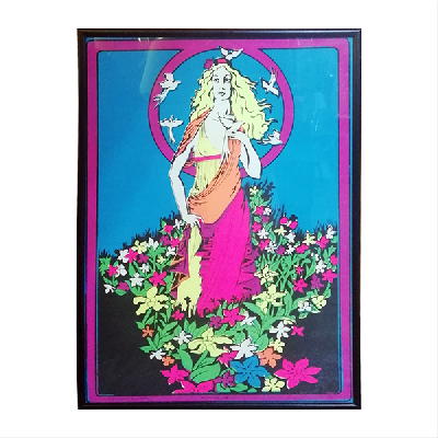 Funky Features. Flower Lady. Serigrafía