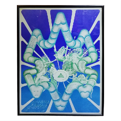 Mike Mcinnerney. Arthur Brown Flowerman Versus Fuzz Game. Litografía offset