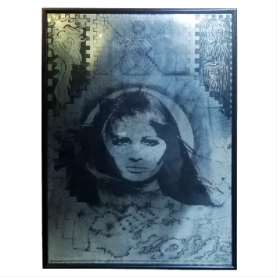 David Vaughan y David Bailey. Love (Sue Murray). Serigrafía sobre papel reflejante