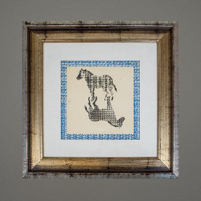 Pedro Friedeberg. Cebra, de la serie La Jungla. Tinta sobre papel