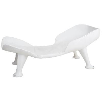 Waldemar Sjölander. Tumbona de fibra de vidrio blanca