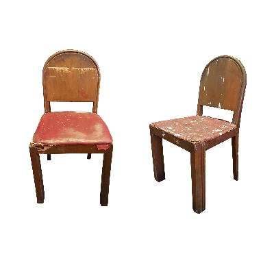 El Palacio de Hierro. Juego de 4 sillas en madera (P/PAR)