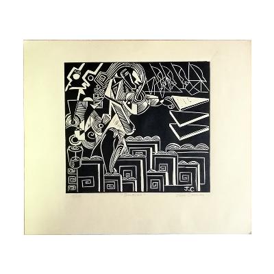 Juan Canales. Balance. Grabado