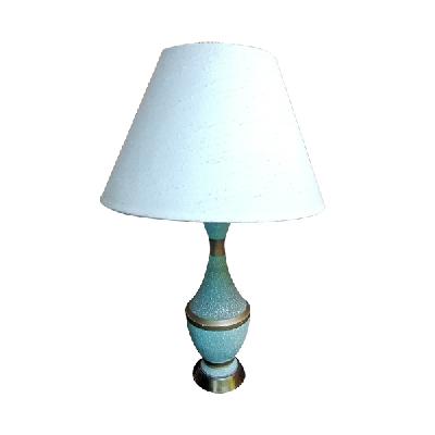 Fortune Lamps Inc. Lámpara de mesa en cerámica azul y latón