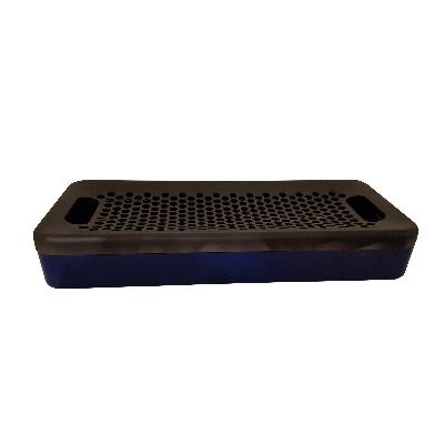 Studio Erre para Rexite. Cenicero rectangular Safe Tray 707 azul