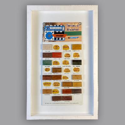 Cisco Jiménez. Sin título (Tintas al alcohol). Arte - objeto