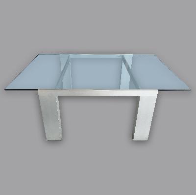 Jesús Gasca para STUA. Mesa de centro Deneb en aluminio anodizado