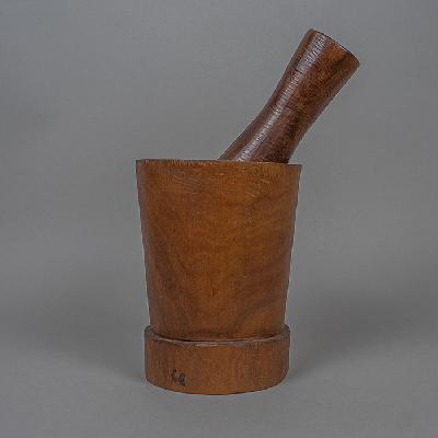 LOTE Mortero en madera tropical