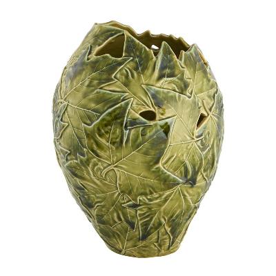 Florero hojas de plátano Bordallo Pinheiro