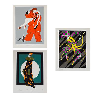 Ernesto el Chango García Cabral. Los Juglares de Cabral. Carpeta con 3 serigrafías