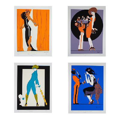 Ernesto el Chango García Cabral. Las Pícaras I. Carpeta con 4 serigrafías