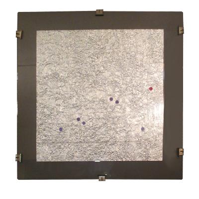 Diego Matthai. Sin título. Papel sobre lámina corrugada de aluminio