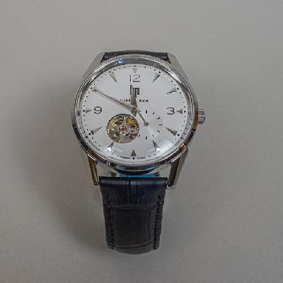 Maurice Herzog para LIP. Reloj Himalaya Automatic White de acero con correa de piel