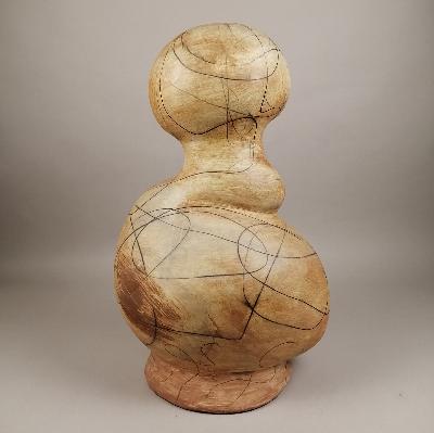 Anónimo. Escultura de diseño organico en cerámica 