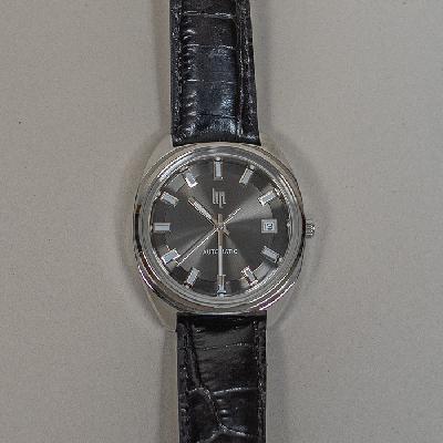 Fred Lip para LIP. Reloj Général de Gaulle Automatic Black en acero con correa de piel