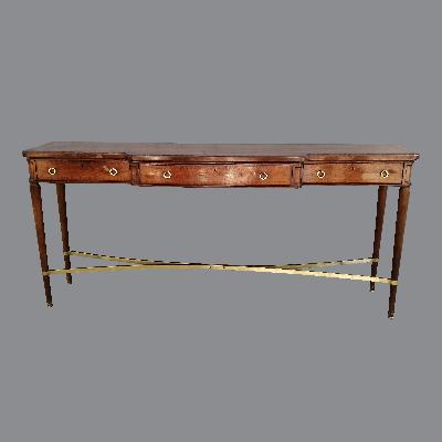 Arturo Pani. Consola en madera de cedro rojo y bronce