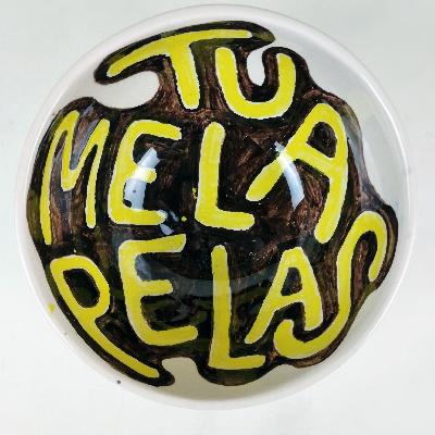 Cisco Jiménez. Tú me la pelas. Tazón de cerámica de Cuernavaca